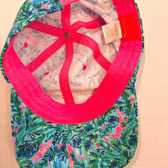 Lilly Pulitzer Run Around Hat in Blue Horizon Par Fection - Picture 4 of 4